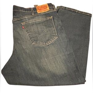 *Mens Work Jeans-Levi's Blue Straight Jeans